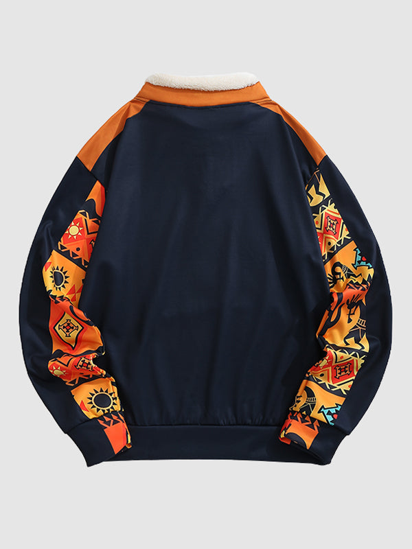 Jules & Jade | Vintage Western Patchwork Sweater for Men