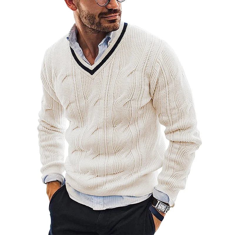 Jules & Jade | Slim Fit V-Neck Knitted Sweater