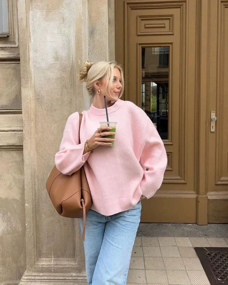 Jules & Jade™ | Oversized Pink sweater