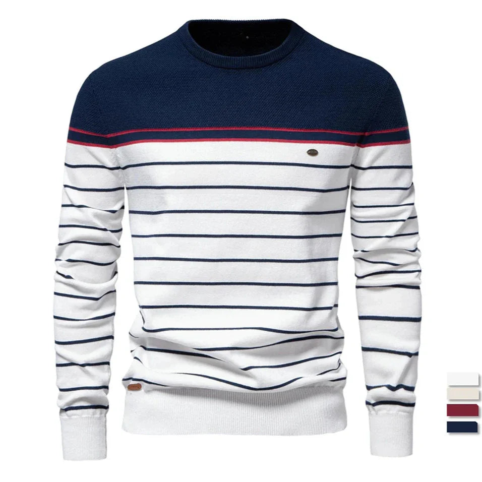 Jules & Jade | Striped Cotton Sweater for Men